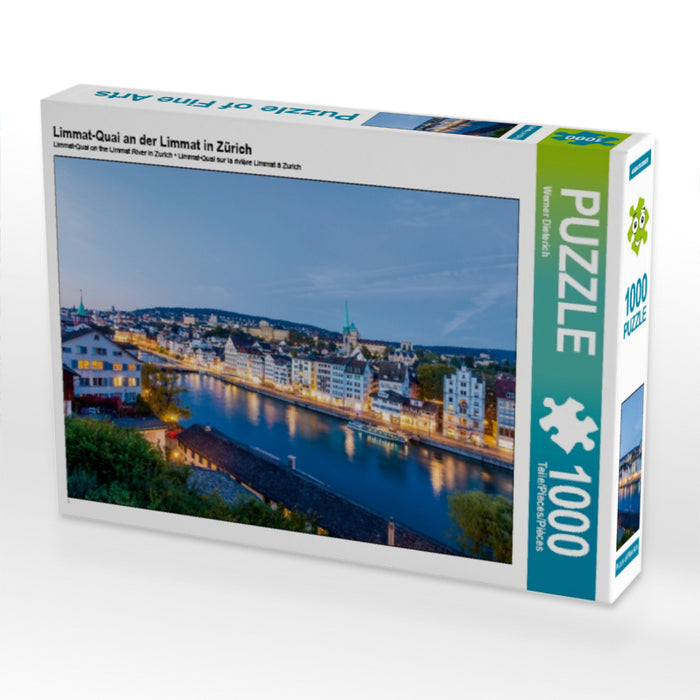 Limmat-Quai an der Limmat in Zürich - CALVENDO Foto-Puzzle - calvendoverlag 33.99