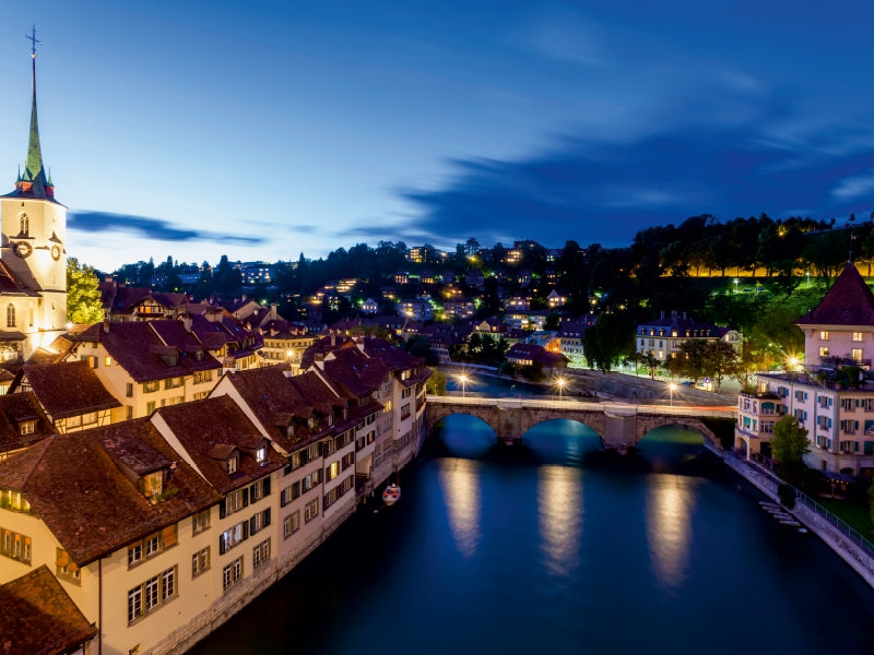 Historischer Stadtkern mit der Nydeggkirche in Bern - CALVENDO Foto-Puzzle - calvendoverlag 29.99