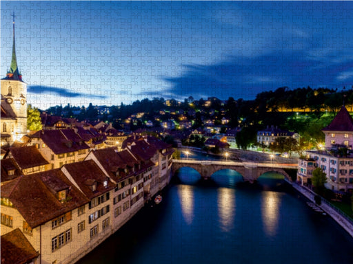 Historischer Stadtkern mit der Nydeggkirche in Bern - CALVENDO Foto-Puzzle - calvendoverlag 29.99