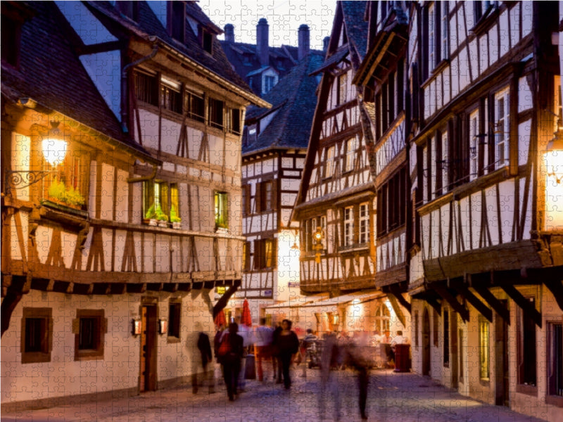 Weinstuben in den Gassen von La Petite France - CALVENDO Foto-Puzzle - calvendoverlag 29.99