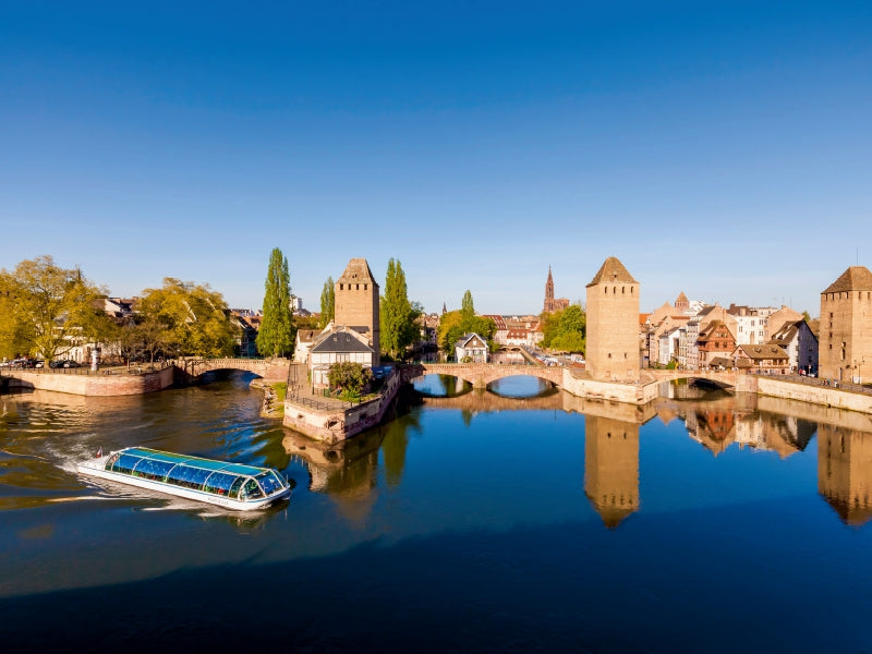 Die Ponts Couverts, Teil der ehemaligen Festung in Straßburg - CALVENDO Foto-Puzzle - calvendoverlag 29.99