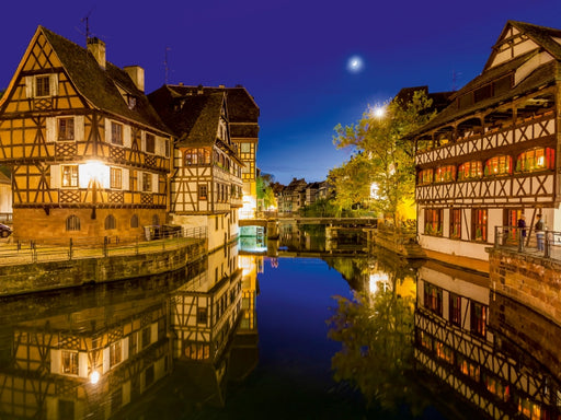 Typische Fachwerkhäuser in Petite France, Straßburg - CALVENDO Foto-Puzzle - calvendoverlag 29.99