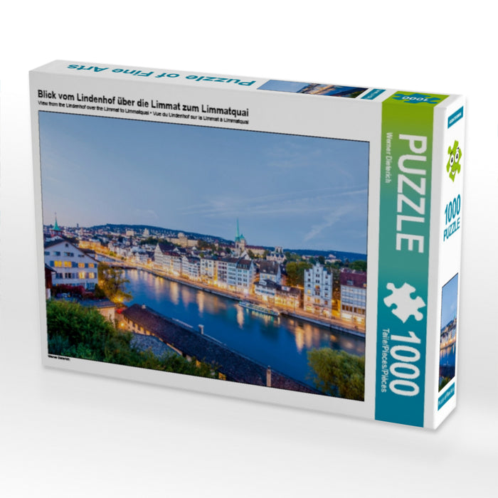 Blick vom Lindenhof über die Limmat zum Limmatquai - CALVENDO Foto-Puzzle - calvendoverlag 29.99