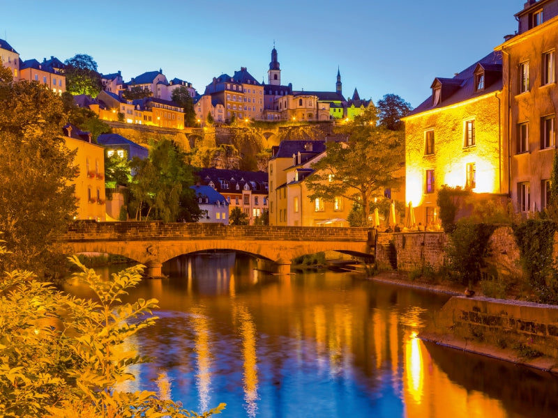 Stadtviertel Grund in der Stadt Luxemburg - CALVENDO Foto-Puzzle - calvendoverlag 29.99