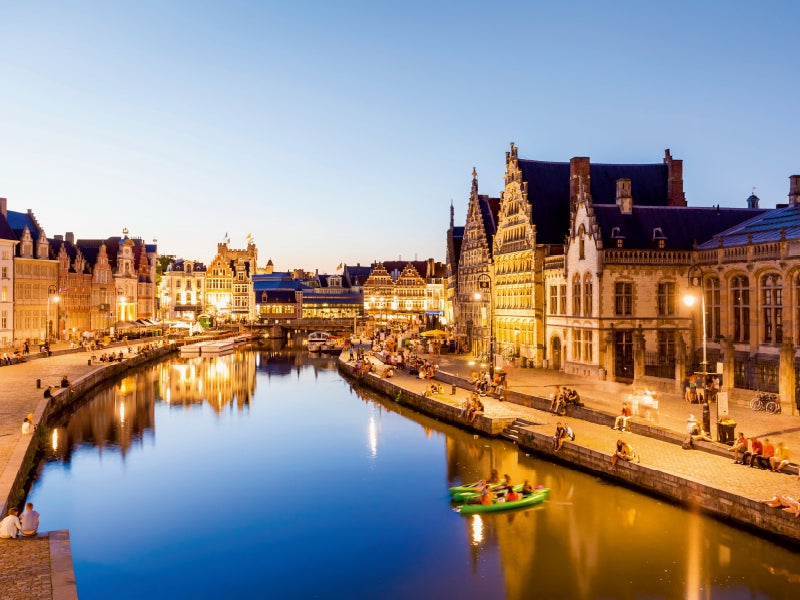 Korenlei und Graslei in der Altstadt von Gent - CALVENDO Foto-Puzzle - calvendoverlag 29.99