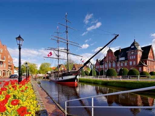 Rathaus Papenburg und Brigg Friederike - CALVENDO Foto-Puzzle - calvendoverlag 29.99