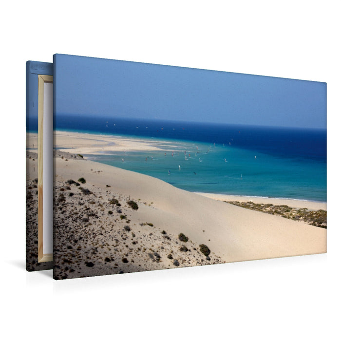 Premium Textil-Leinwand Premium Textil-Leinwand 120 cm x 80 cm quer Ein Motiv aus dem Kalender Fuerteventura - Insel im Licht