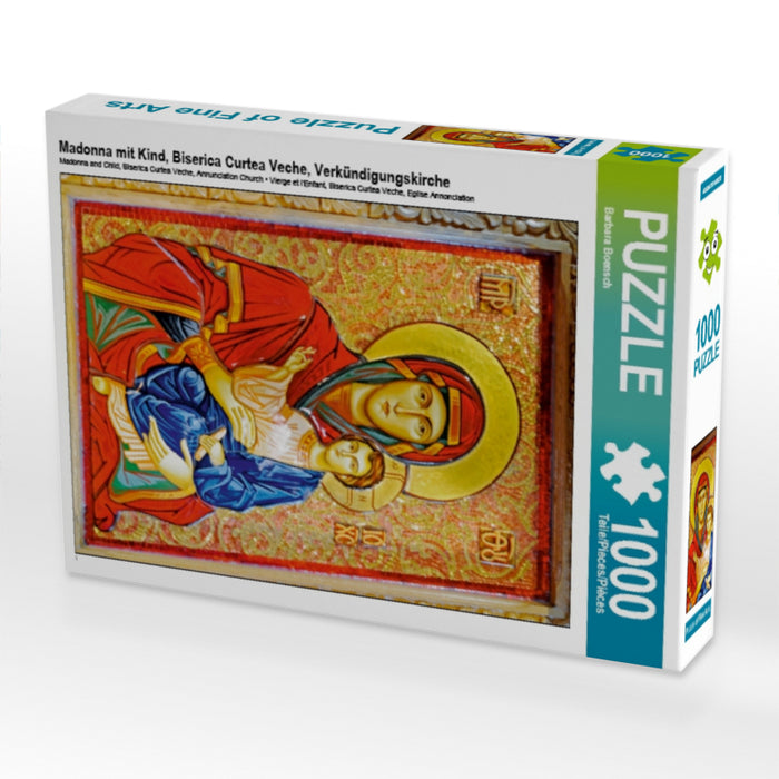 Madonna mit Kind, Biserica Curtea Veche, Verkündigungskirche - CALVENDO Foto-Puzzle - calvendoverlag 29.99