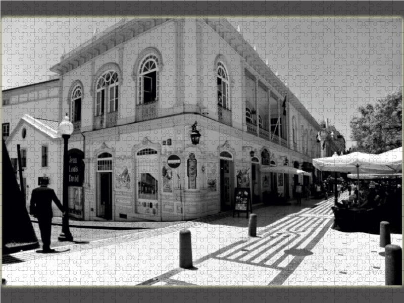 Cafe / Galerias Sao Lourenco an der Avenida Arriaga - CALVENDO Foto-Puzzle - calvendoverlag 29.99