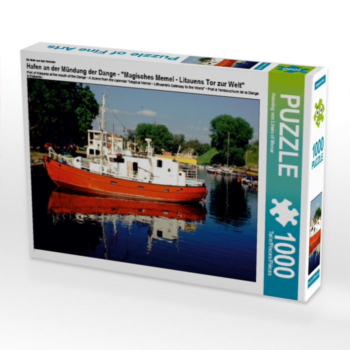 Hafen an der Mündung der Dange - Ein Motiv aus dem Kalender "Magisches Memel - Litauens Tor zur Welt" - CALVENDO Foto-Puzzle - calvendoverlag 29.99