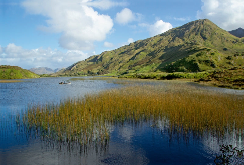 Premium Textil-Leinwand Premium Textil-Leinwand 120 cm x 80 cm quer Kylemore Lough, Connemara, Co. Galway