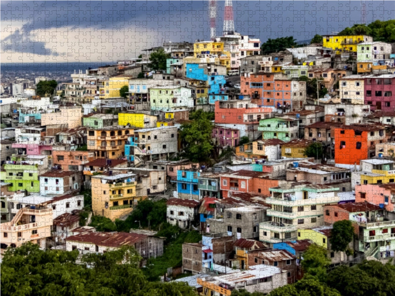 Las Peñas in Guayaquil - CALVENDO Foto-Puzzle - calvendoverlag 29.99