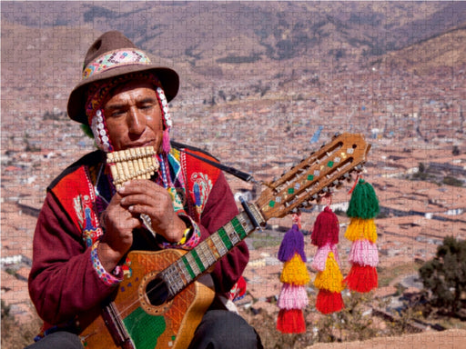 Straßenmusiker, Cuzco - CALVENDO Foto-Puzzle - calvendoverlag 39.99