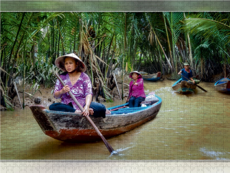 Vietnam, Flussinseln bei My Tho - CALVENDO Foto-Puzzle - calvendoverlag 29.99