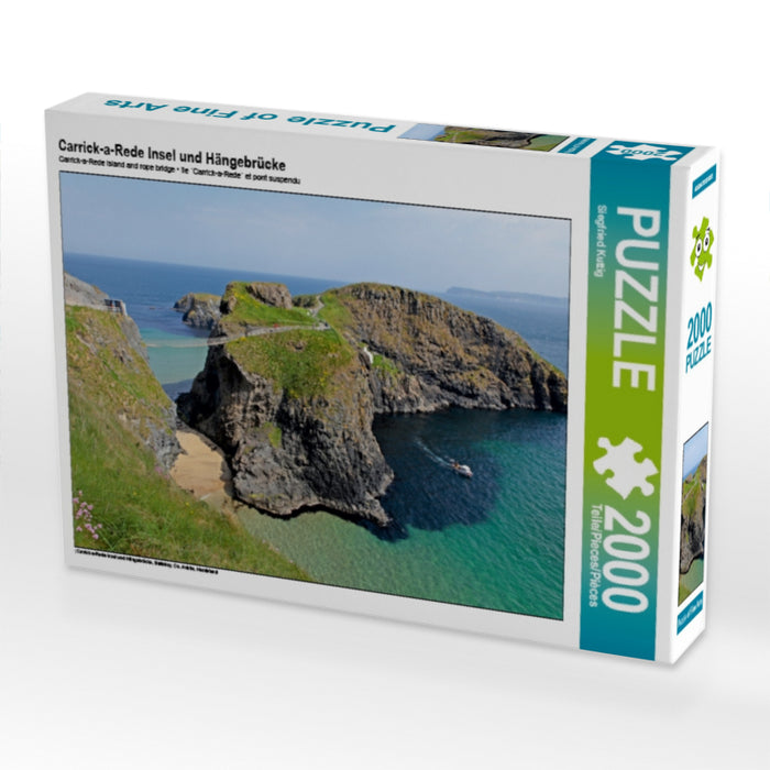 Carrick-a-Rede Insel und Hängebrücke - CALVENDO Foto-Puzzle - calvendoverlag 49.99