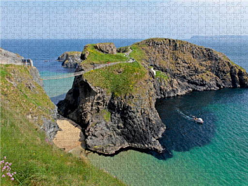 Carrick-a-Rede Insel und Hängebrücke - CALVENDO Foto-Puzzle - calvendoverlag 49.99