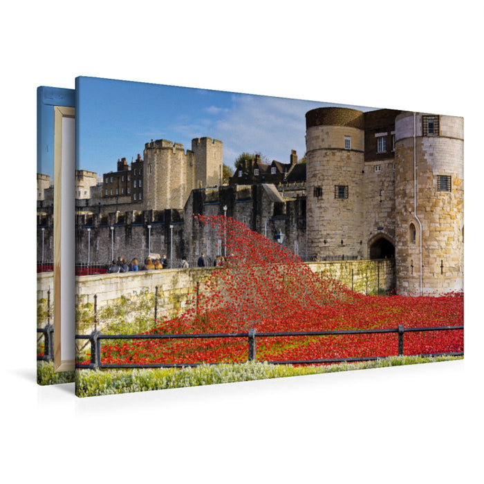 Premium Textil-Leinwand Premium Textil-Leinwand 120 cm x 80 cm quer Tower von London