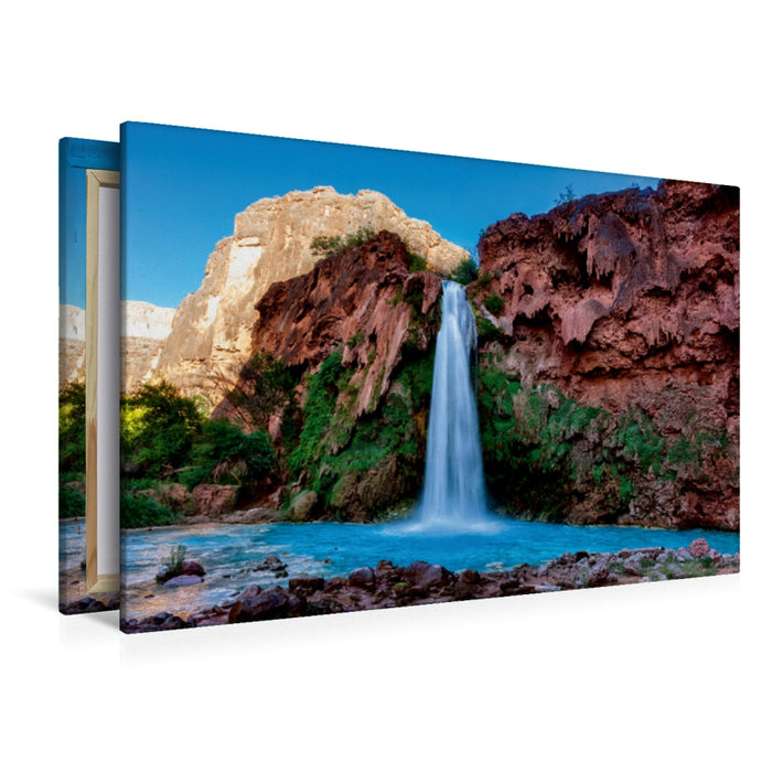 Premium Textil-Leinwand Premium Textil-Leinwand 120 cm x 80 cm quer Havasupai Falls, Arizona