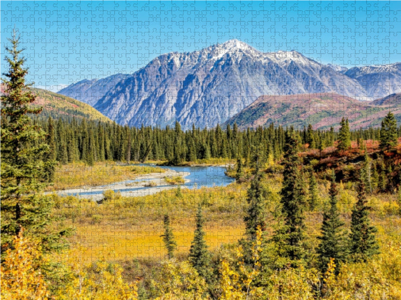 Herbst in der Alaska Range - CALVENDO Foto-Puzzle - calvendoverlag 29.99