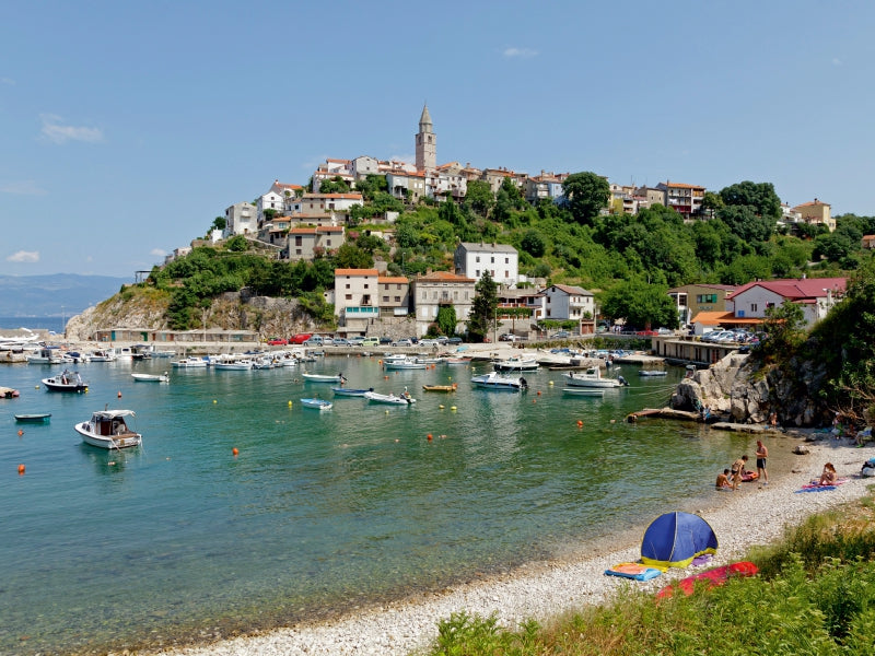 Hafen und Altstadt von Vrbnik, Kroatien - CALVENDO Foto-Puzzle - calvendoverlag 39.99