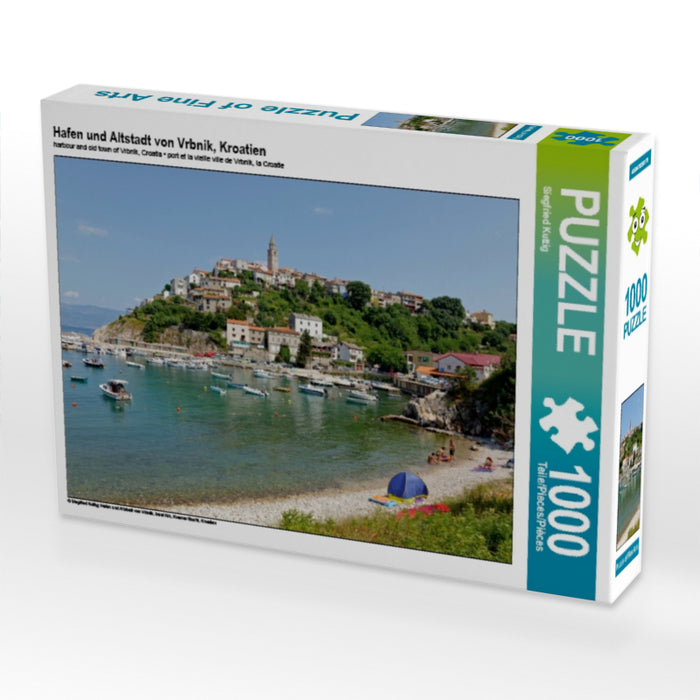 Hafen und Altstadt von Vrbnik, Kroatien - CALVENDO Foto-Puzzle - calvendoverlag 39.99