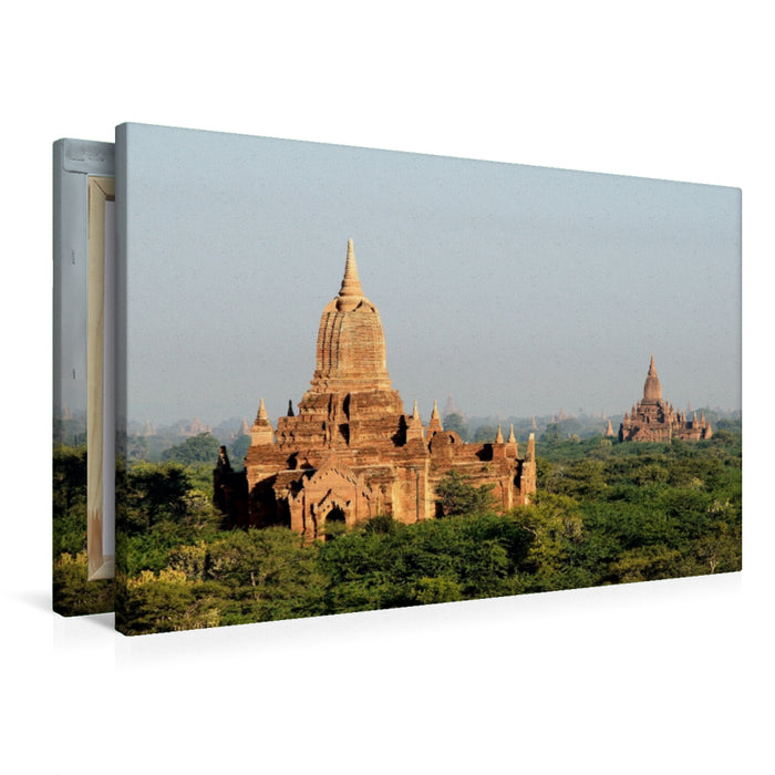 Premium Textil-Leinwand Premium Textil-Leinwand 90 cm x 60 cm quer In Bagan