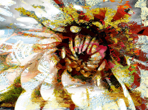 Blumen und Blätter in abstrakter Art - CALVENDO Foto-Puzzle - calvendoverlag 29.99