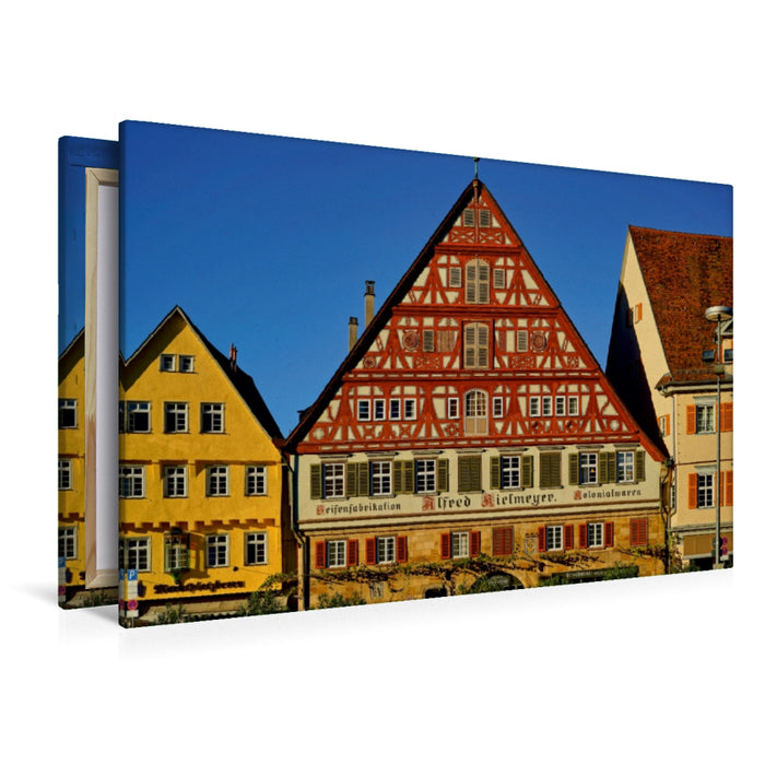 Premium Textil-Leinwand Premium Textil-Leinwand 120 cm x 80 cm quer Ein Motiv aus dem Kalender Esslingen im Fokus