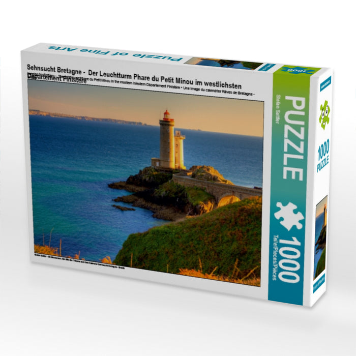 Sehnsucht Bretagne -  Der Leuchtturm Phare du Petit Minou im westlichsten Département Finistére - CALVENDO Foto-Puzzle - calvendoverlag 29.99