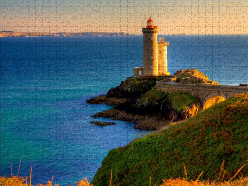 Sehnsucht Bretagne -  Der Leuchtturm Phare du Petit Minou im westlichsten Département Finistére - CALVENDO Foto-Puzzle - calvendoverlag 29.99