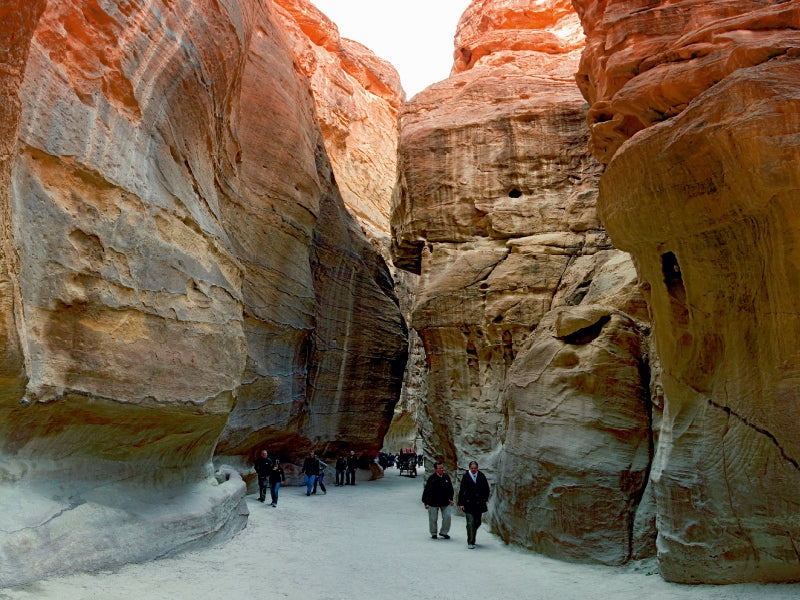Der Siq, Eingang zur Felsenstadt Petra - CALVENDO Foto-Puzzle - calvendoverlag 29.99