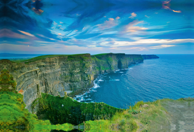 Premium Textil-Leinwand Premium Textil-Leinwand 75 cm x 50 cm quer Sehnsucht Irland - Die Cliffs of Moher in County Clare sind eines der grandiosesten Naturschauspiele