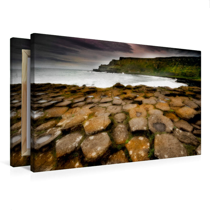 Premium Textil-Leinwand Premium Textil-Leinwand 75 cm x 50 cm quer Sehnsucht Irland - Der Giants Causeway soll einst einem Resen gedient haben zu seiner Geliebten zu kommen