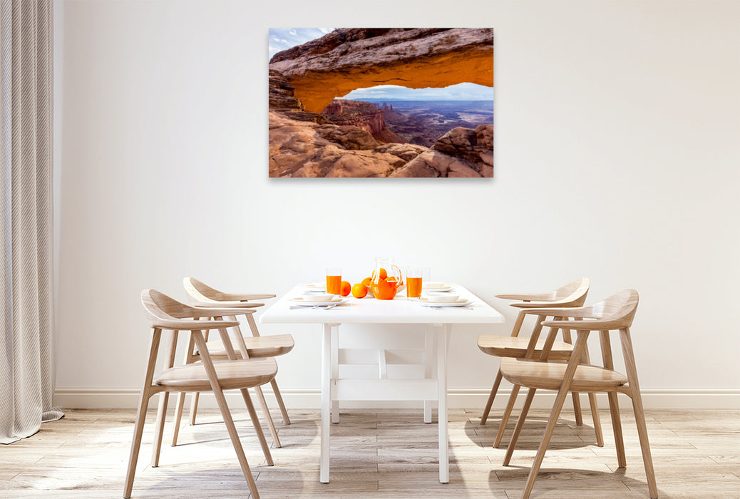 Premium Textil-Leinwand Premium Textil-Leinwand 120 cm x 80 cm quer Mesa Arch - Canyonlands National Park