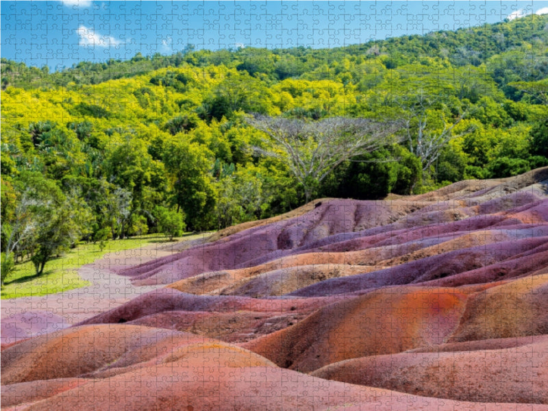 Seven Colored Earth - Mauritius - CALVENDO Foto-Puzzle - calvendoverlag 29.99