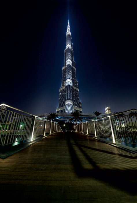 Premium Textil-Leinwand Premium Textil-Leinwand 80 cm x 120 cm  hoch The Way To The Burj Khalifa