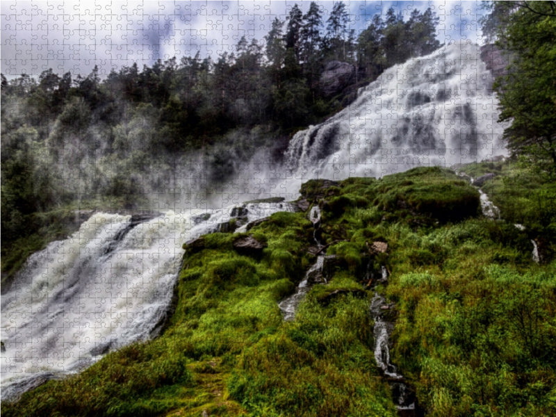 Sehnsucht Norwegen - Svandalsfossen- Es ist ein Land der beeindruckenden Wasserfälle - CALVENDO Foto-Puzzle - calvendoverlag 29.99