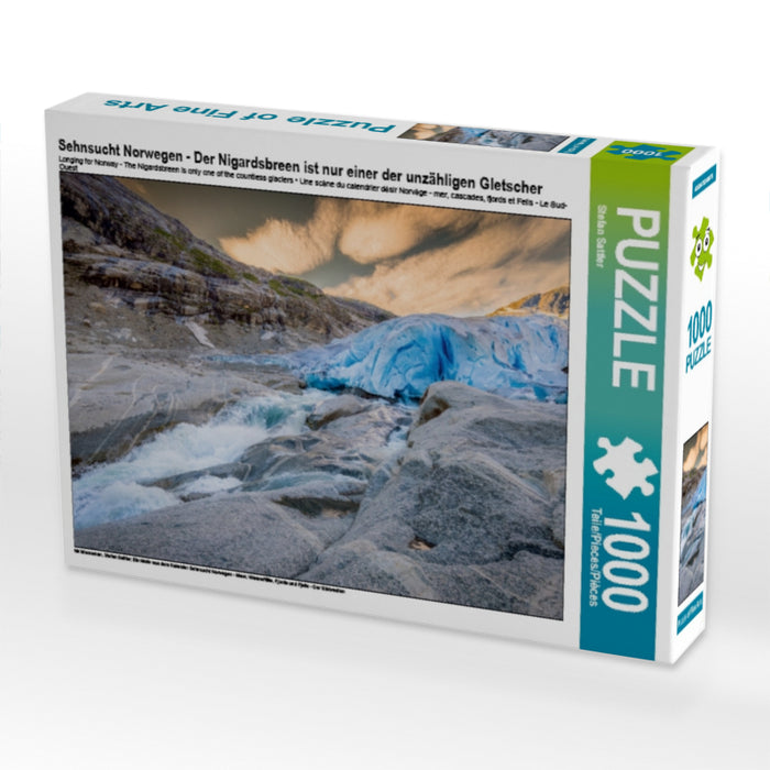 Sehnsucht Norwegen - Der Nigardsbreen ist nur einer der unzähligen Gletscher - CALVENDO Foto-Puzzle - calvendoverlag 29.99