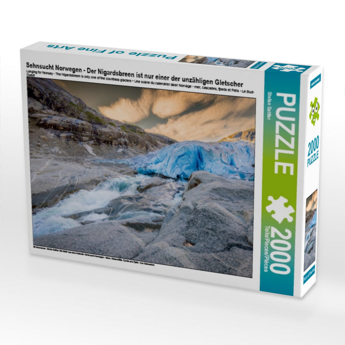 Sehnsucht Norwegen - Der Nigardsbreen ist nur einer der unzähligen Gletscher - CALVENDO Foto-Puzzle - calvendoverlag 29.99