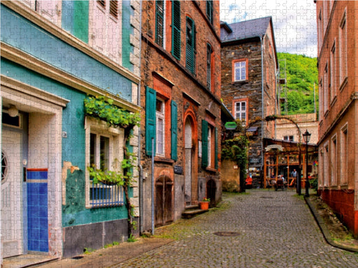 Blick auf einen typischen Baustil des Moselstädtchen Bernkastel- Kues - CALVENDO Foto-Puzzle - calvendoverlag 29.99