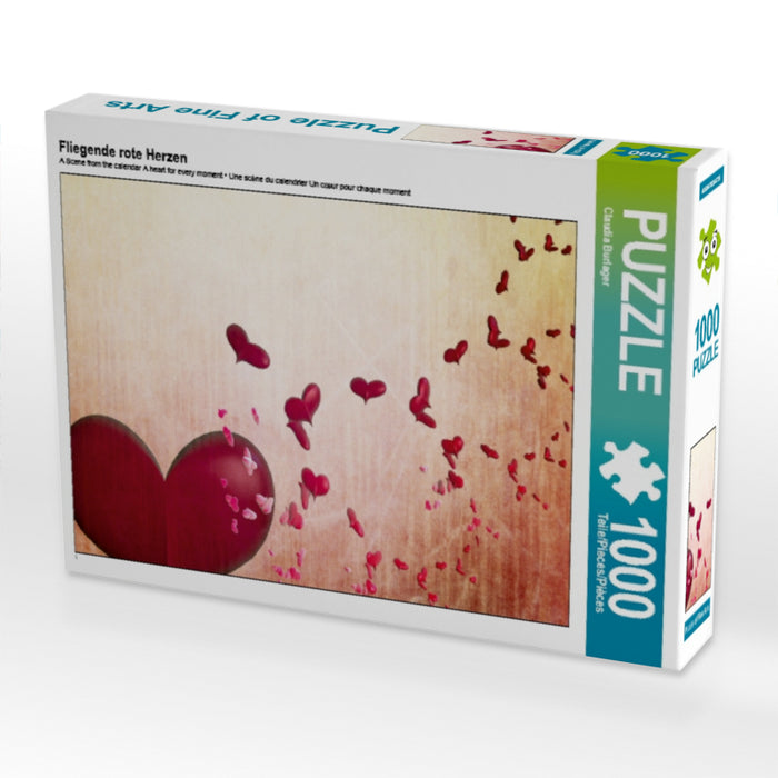 Fliegende rote Herzen - CALVENDO Foto-Puzzle - calvendoverlag 29.99