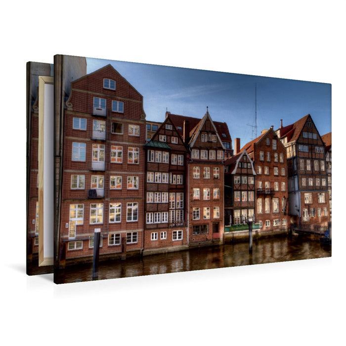 Toile textile haut de gamme Toile textile haut de gamme 120 cm x 80 cm paysage Hambourg - Allemagne 