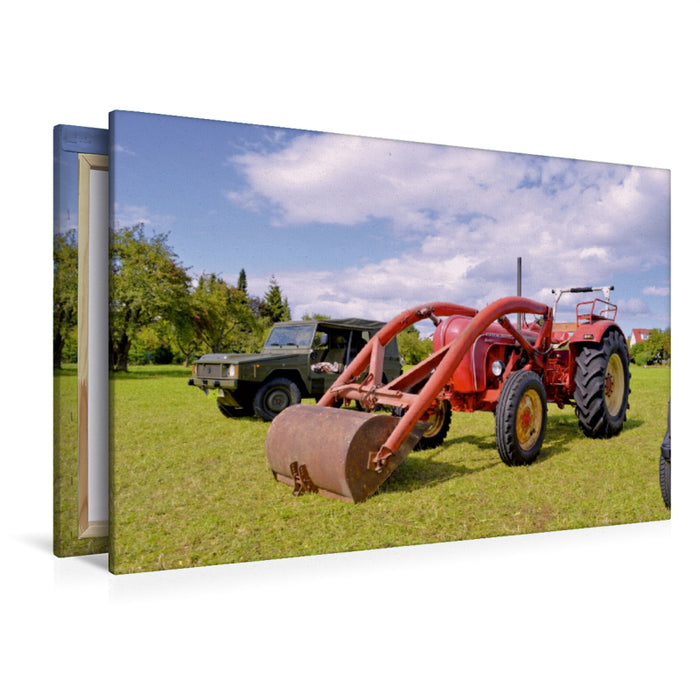 Toile textile haut de gamme Toile textile haut de gamme 120 cm x 80 cm paysage Porsche Diesel Master 