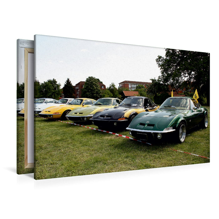 Toile textile haut de gamme Toile textile haut de gamme 120 cm x 80 cm sur Opel GT 