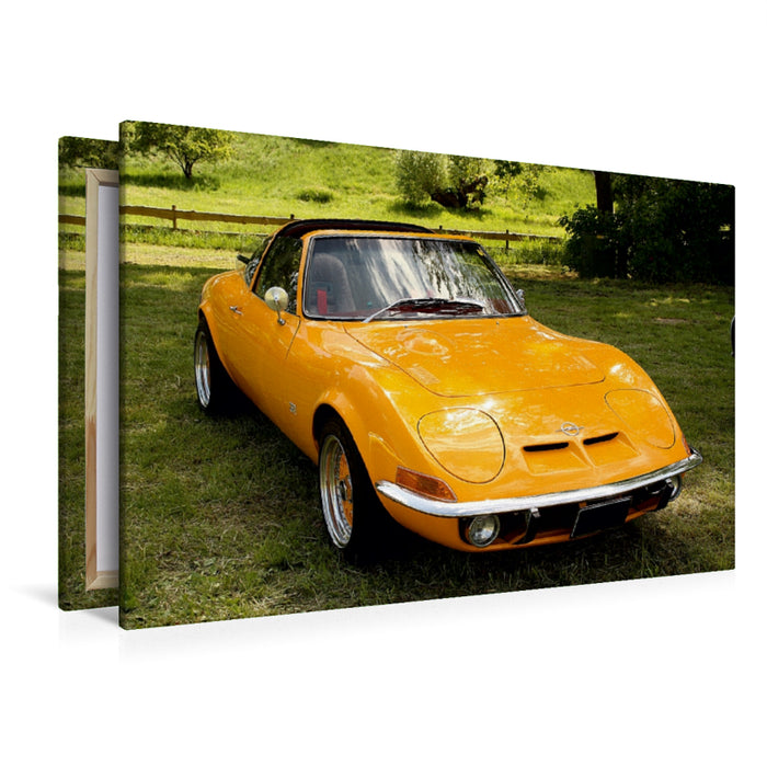 Toile textile haut de gamme Toile textile haut de gamme 120 cm x 80 cm sur Opel GT 