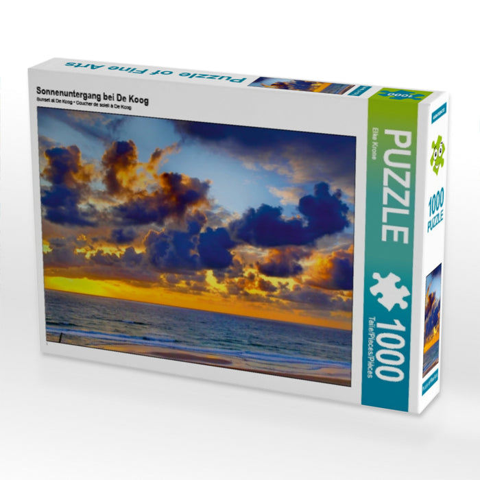 Sonnenuntergang bei De Koog - CALVENDO Foto-Puzzle - calvendoverlag 29.99