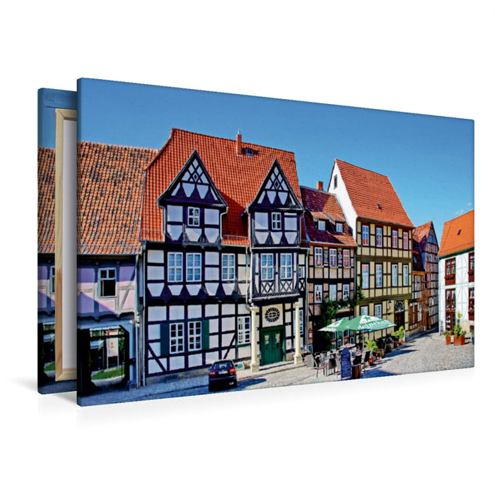 Premium Textil-Leinwand Premium Textil-Leinwand 120 cm x 80 cm quer Klopstock Museum am Schlossberg