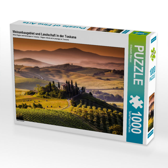 Weinanbaugebiet und Landschaft in der Toskana - CALVENDO Foto-Puzzle - calvendoverlag 29.99