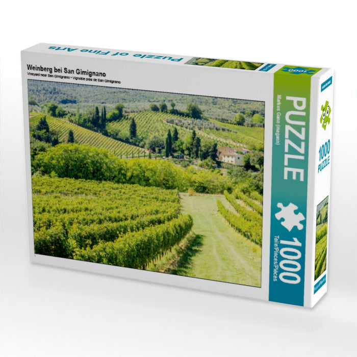 Weinberg bei San Gimignano - CALVENDO Foto-Puzzle - calvendoverlag 29.99