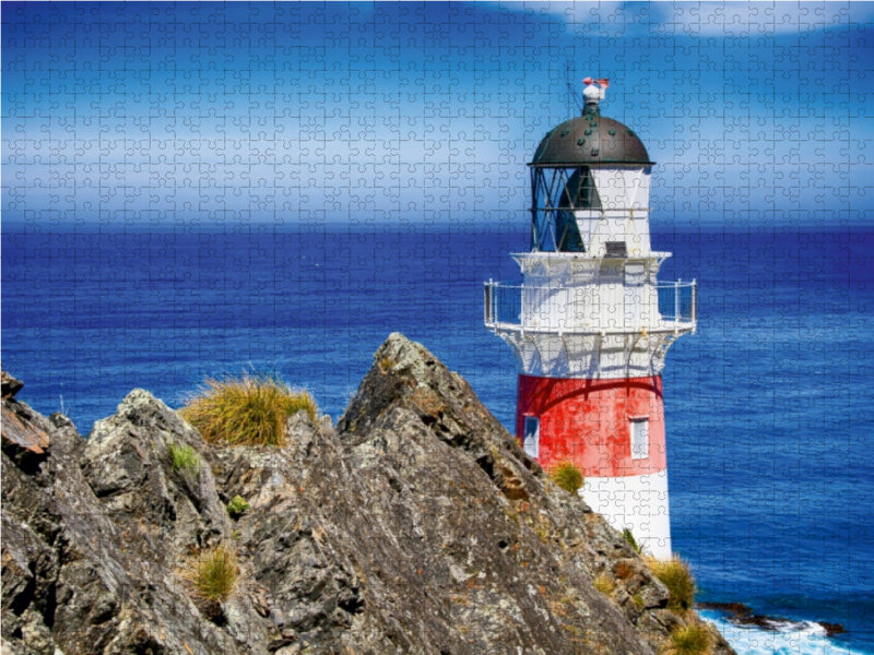 Ein Bild aus dem Kalender Leuchttürme - Maritime Baken an der Küste - CALVENDO Foto-Puzzle - calvendoverlag 29.99